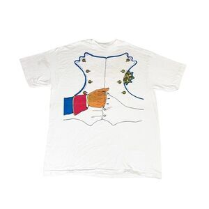 Vintage 1993 Napoleon T-shirt Large White Memphis World Tour Single Stitch